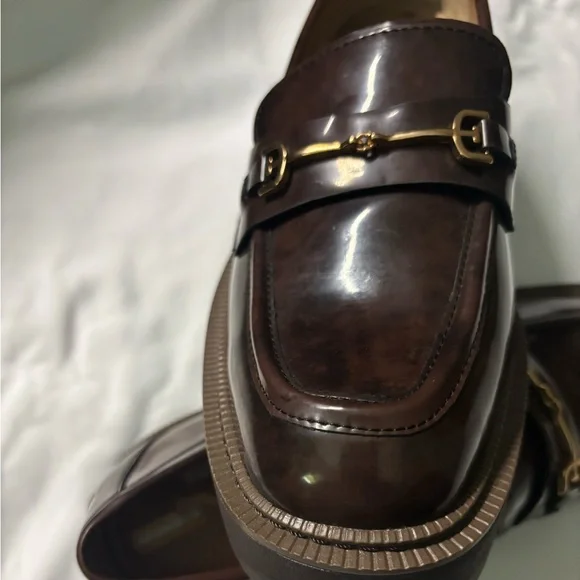 Sam Edelman | Shoes | Sam Edelman Brown Loafers With Gold  display picture 1